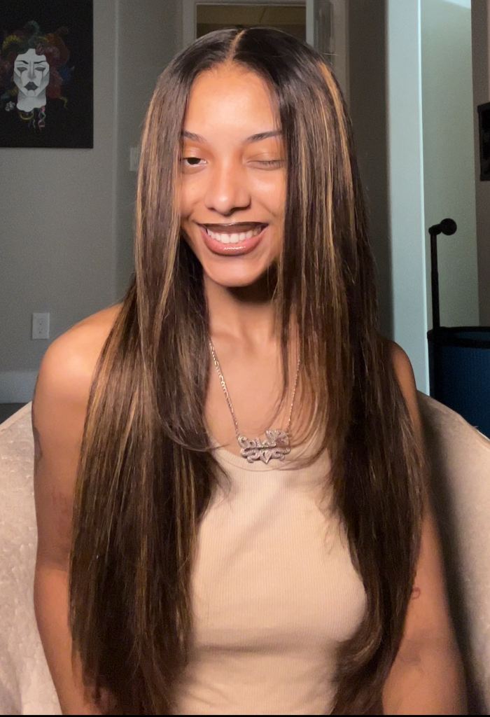 Glueless Balayage layered 26”